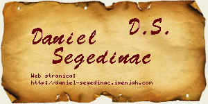 Daniel Segedinac vizit kartica